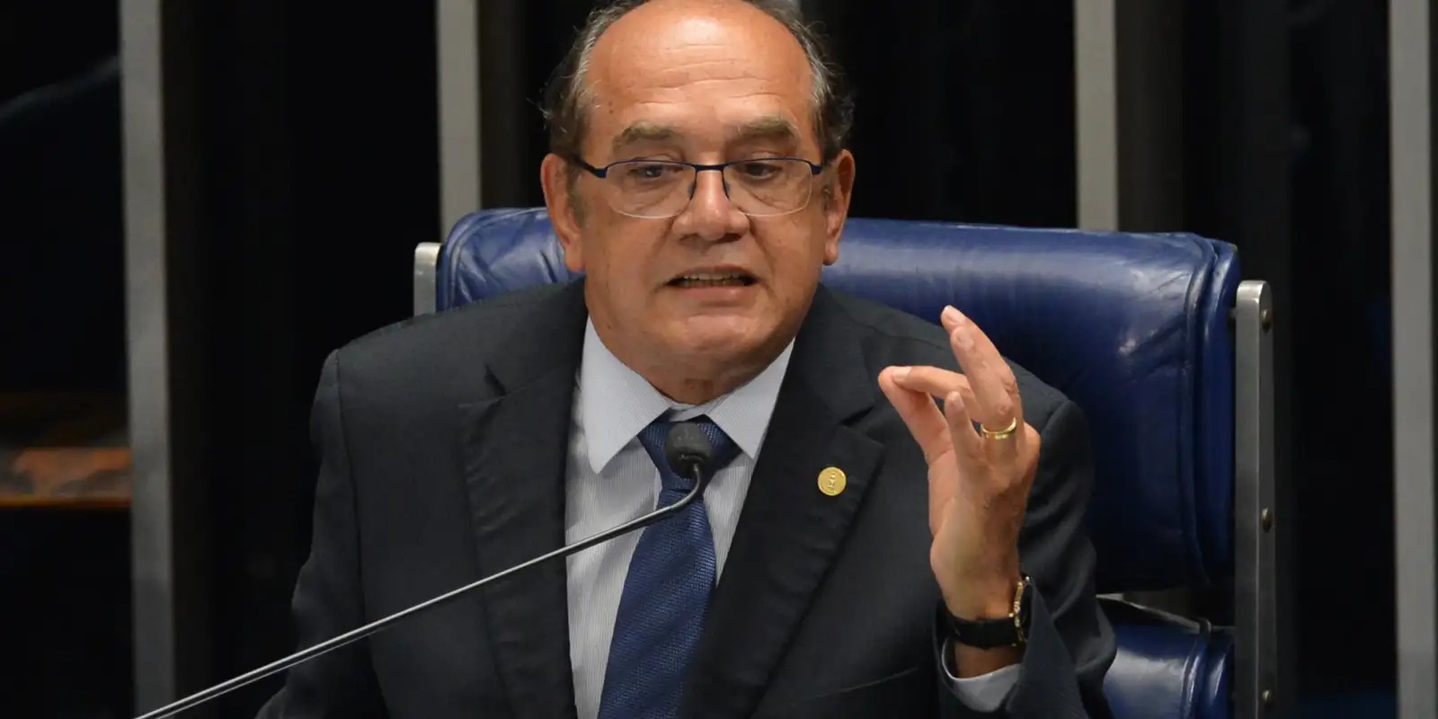 Gilmar Mendes em sessão no Senado. Foto de arquivo: Antonio Cruz/Agência Brasil.